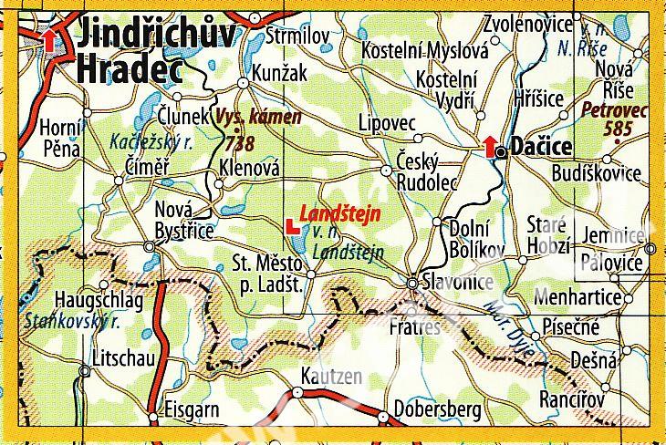 česká kanada turistická mapa Česká Kanada a Slavonicko   mapa KČT č.78   1:50 000   SEVT.cz česká kanada turistická mapa