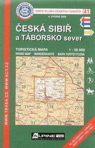 Česká Sibiř a Táborsko sever - mapa KČT č.41 - 1:50t