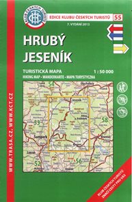 Hrubý Jeseník - mapa KČT č.55 - 1:50t
