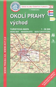 Okolí Prahy - východ - mapa KČT č.37 - 1:50t