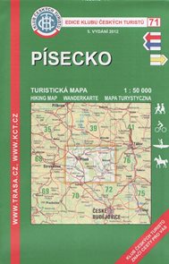 Písecko - mapa KČT č.71 - 1:50t