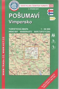 Pošumaví - Vimpersko - mapa KČT č.69 - 1:50t