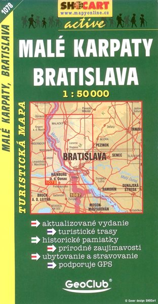Malé Karpaty,Bratislava - mapa SHc1078 - 1:50 000, Sleva 20%