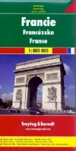 Francie - mapa Freytag - 1:800 000