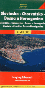 Slovinsko,Chorvatsko,Bosna a Hercegoviny  - automapa Freytag v měřítku  1:500 000