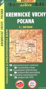 Kremnické vrchy,Poľana - mapa SHc - 1:50 000