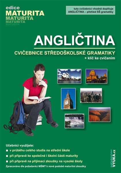 Angličtina - cvičebnice středoškolské gramatiky + klíč ke cvičením - Navrátilová Helena - 164x235 mm, brožovaná