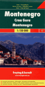 Černá Hora - mapa Freytag - 1:150 000