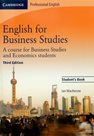 English for Business Studies Students Book /Third Edition/
