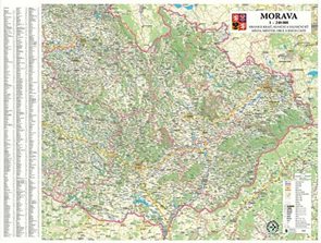 Morava nástěnná mapa 1:240 140x110cm