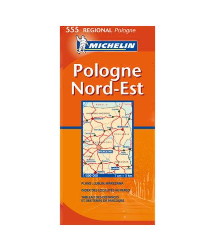 Polsko - severovýchod - mapa Michelin č.555 - 1:300 000, Sleva 27%