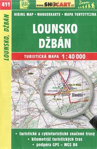 Lounsko, Džbán - mapa SHOCart č. 411 - 1:40 000