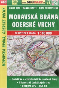 Moravská brána, Oderské vrchy - mapa SHOCart č. 468 - 1:40 000