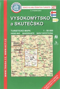 Vysokomýtsko a Skutečsko - mapa KČT č.47 - 1:50t