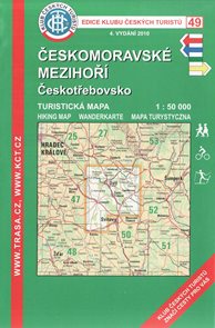 Českomoravské mezihoří, Českotřebovsko - mapa KČT č.49 - 1:50t