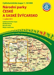 Národní parky České a Saské Švýcarsko - cyklomapa Klub českých turistů 1:50 000 - 1. vydání 2011