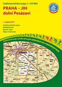 Praha - jih - dolní Posázaví - cyklomapa Klub českých turistů 1:50 000