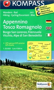 Appennino Tosco Romagnolo -  č.2453 - 1:50 000 /Itálie/