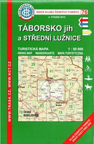 Táborsko - jih a střední Lužnice - mapa KČT č.76 - 1:50t