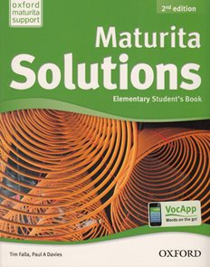 Maturita Solutions Elementary Students Book CZ, 2.ed.