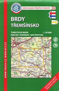 Brdy - Třemšínsko - mapa KČT č.35 - 1:50t