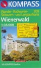 Wienerwald - mapa Kompass č.209 - 1:35t /Rakousko/