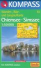 Chiemsee, Simssee - mapa Kompass č.10 - 1:50t /Německo,Rakousko/