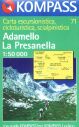 Adamello La Presanella - mapa Kompass č.71 - 1:50t /Itálie/