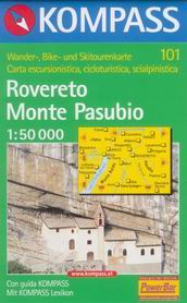 Rovereto, Monte Pasubio - mapa Kompass č.101 - 1:50t /Itálie/