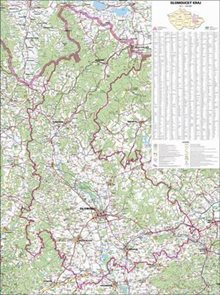 Kraj - Olomoucký -ZES- 1:135 000 - nástěnná mapa