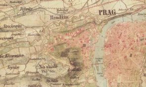 Historick&#225; Praha a okol&#237; - 1:28 800 - n&#225;stěnn&#225; mapa