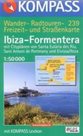 Ibiza, Formentera - mapa Kompass č.239 - 1:50 000 /Španělsko,Baleárské o./