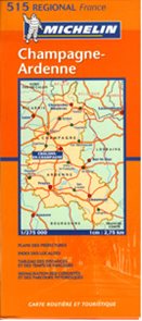 Francie - Champagne - Ardenne - mapa Michelin č.515 - 1:275 000