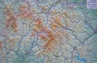 Jeseníky - reliéfní nástěnná mapa - 1:80 000