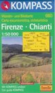 Firenze, Chianti - mapa Kompass č.660 - 1:50t /Itálie/