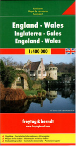 Velká Británie - Anglie, Wales mapa Freytag - 1:400 000