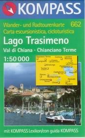 Lago Trasimeno, Val di Chiana, Chianciano Terme - mapa Kompass č.662 - 1:50t /Itálie/