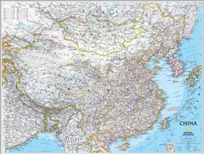 Č&#237;na -National Geographic- n&#225;stěnn&#225; mapa - 1:7 804 000