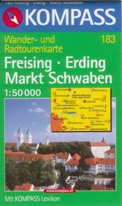 Freising, Erding, Markt Schwaben - mapa Kompass č.183 - 1:50t /Německo/