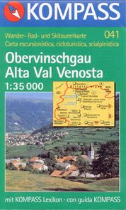 Obervinschgau, Alta Val Venosta - mapa Kompass - 1:35t /Itálie,Rakousko,Chorvatsko/