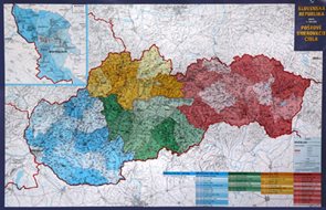Slovenská republika - PSČ - 1:400 000 - nástěnná mapa /VKÚ/