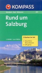 Rund um Salzburg - set map Kompass č. 291 - 1:50 000 /Rakousko/