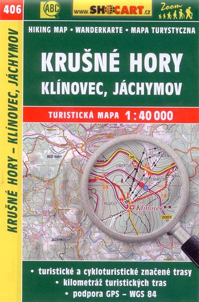 Levně Krušné hory - Klínovec, Jáchymov - mapa SHOCart č.406 - 1:40 000 - 21575505