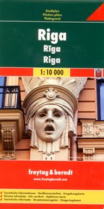 Riga - plán Freytag a Berndt 1:10 000