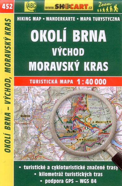Okolí Brna - východ, Moravský kras - mapa SHOCart č.452 - 1:40 000