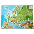Evropa - plastická reliéfní mapa 80 x 60 cm