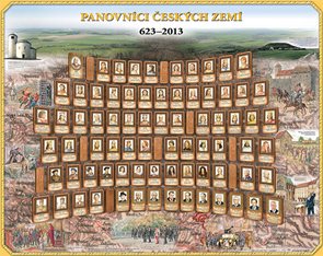 Panovníci Českých zemí 623 - 2013 - nástěnný obraz
