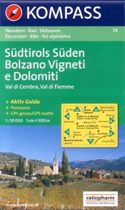 Sudtirols Suden - mapa Kompass č.74 - 1:50 000 /Itálie/