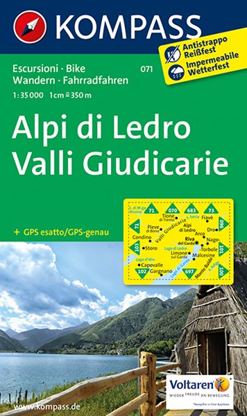 Alpi di Ledro - Valli Giudicarie - mapa Kompass č.71