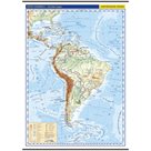Jižní Amerika – nástěnná fyzická mapa 1 : 9 500 000